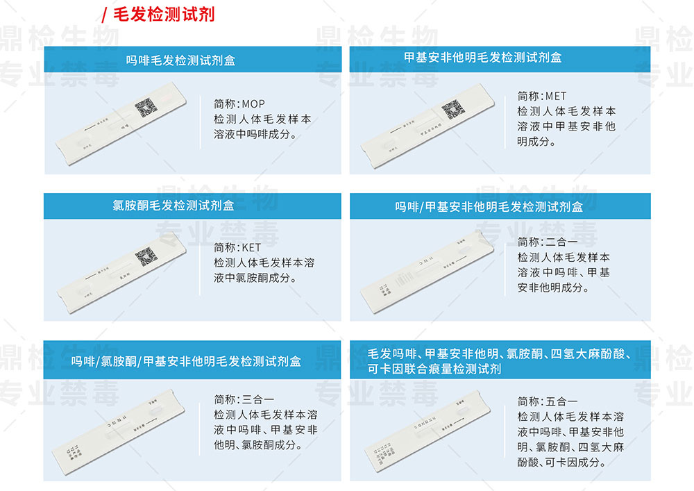 禁毒毛發(fā)檢測(cè)試劑系列產(chǎn)品介紹詳情圖